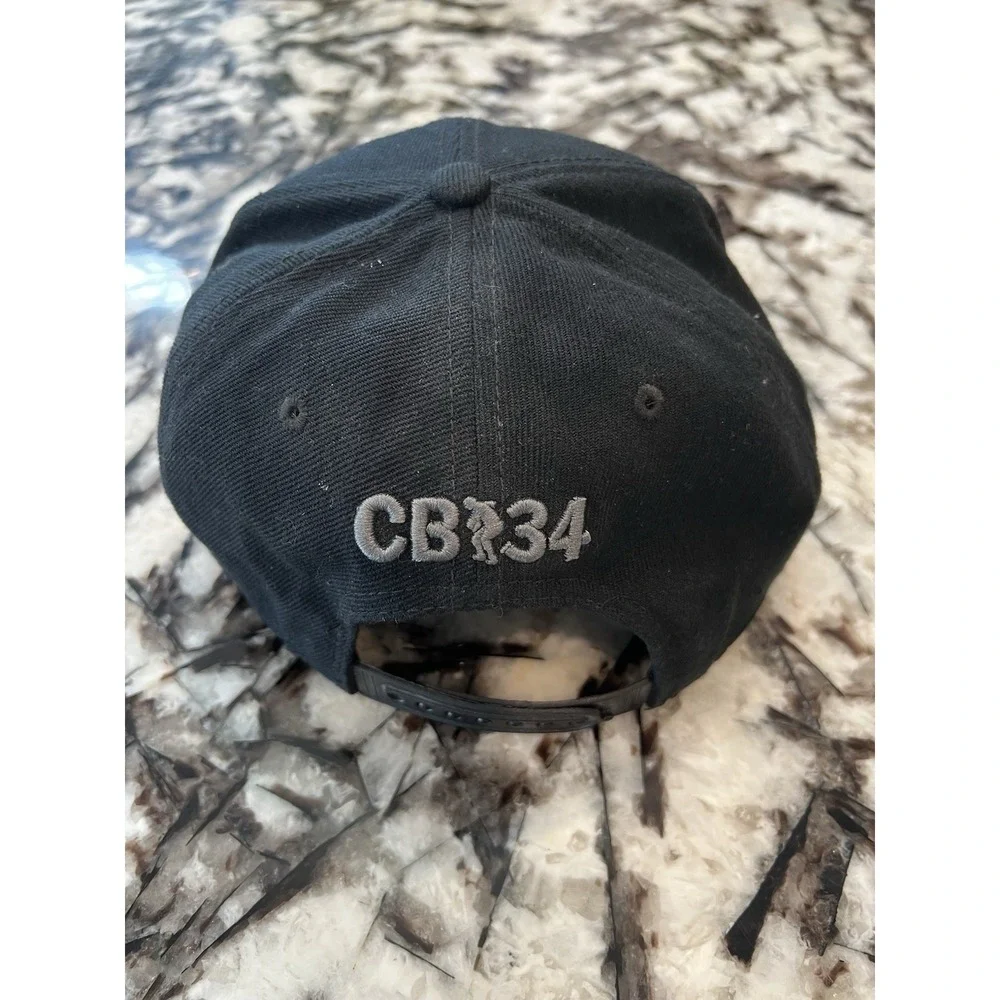 Vintage NIKE Force Charles Barkley CB34 Black Blue Adjustable Snapback Cap Hat